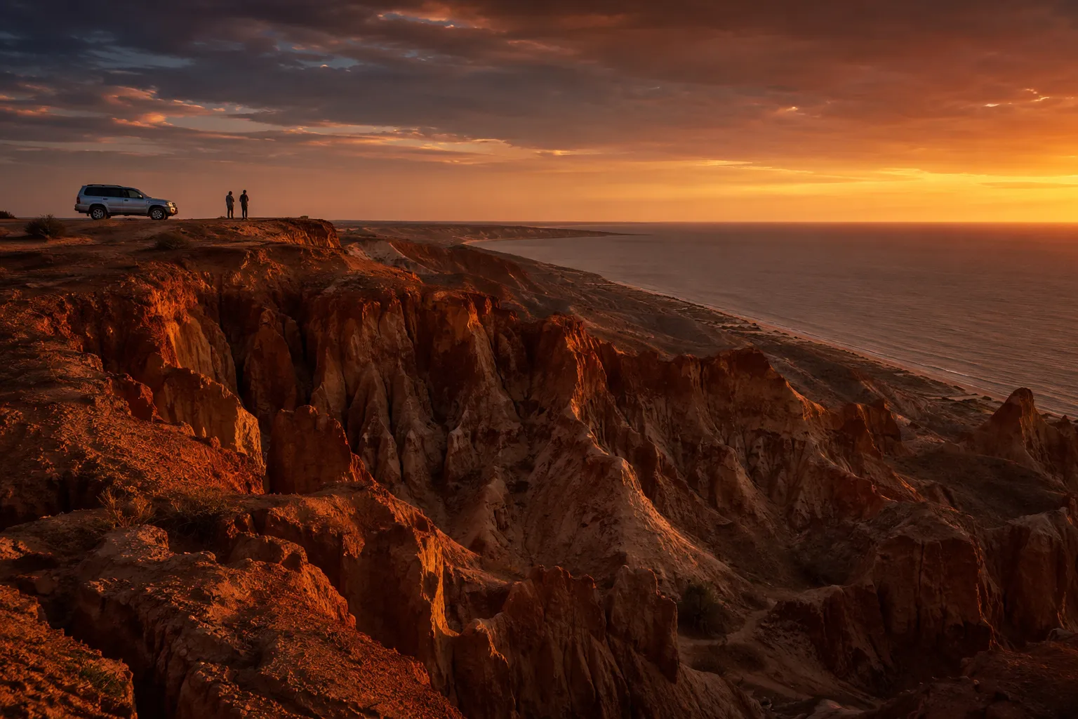 The dramatic landscape of Miradouro da Lua