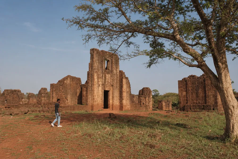 The historic laterite ruins of Mbanza Kongo, a UNESCO World Heritage Site