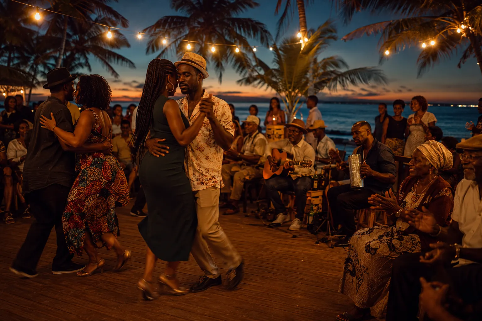 People greeting each other warmly in Angola