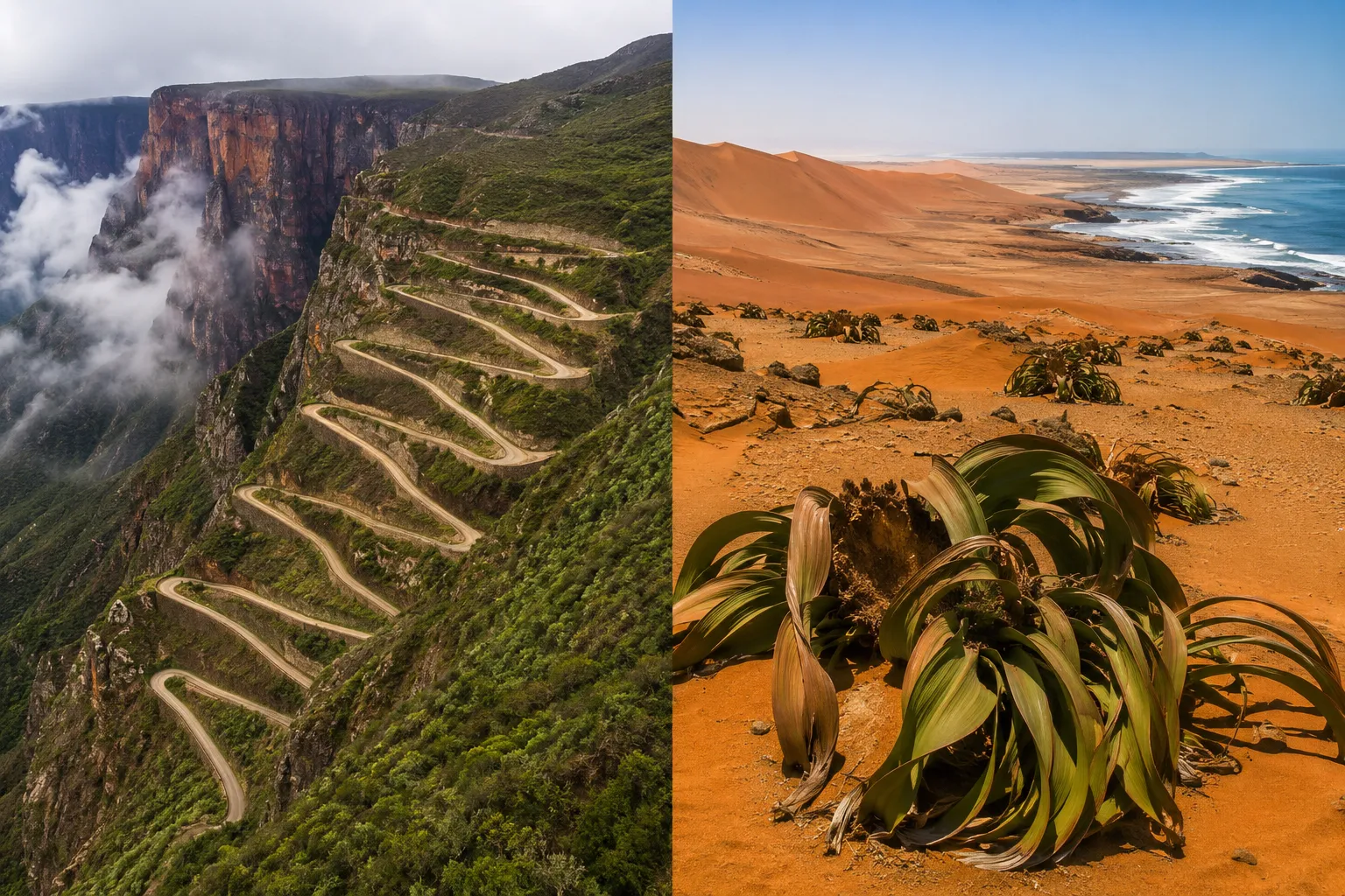 Highland scenery in central Angola